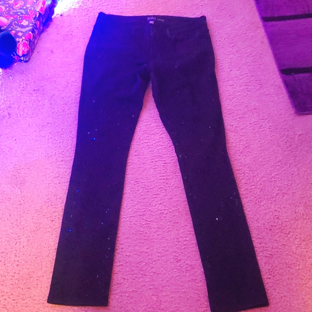 Black Jeans, Sparkly, soho jeans, skinny